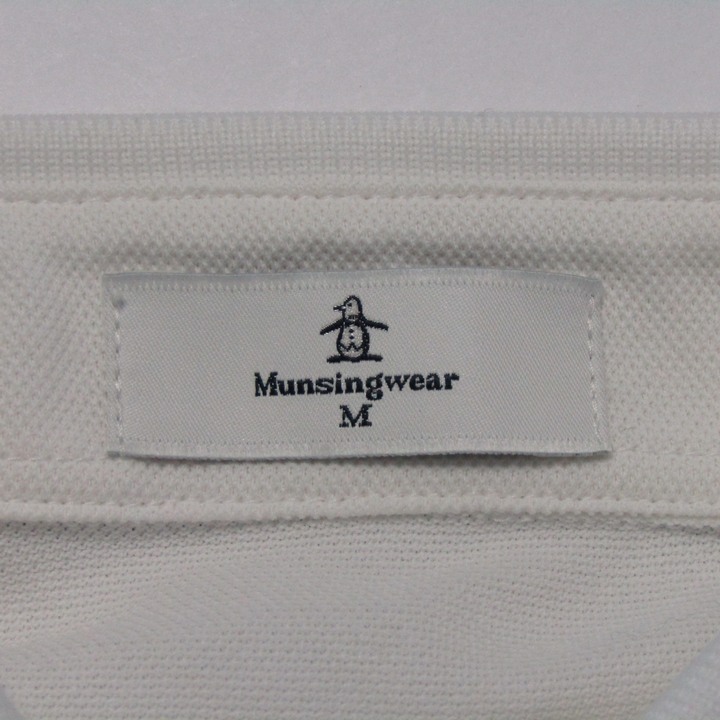 Munsingwear - 新品☆マンシングウェア バックシャン 半袖ポロシャツ☆白☆Lサイズ 新品☆マンシングウェア バックシャン半袖ポロシャツ☆白☆L