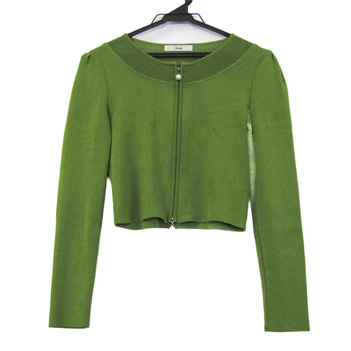 DM掲載新品タグ付き【Reneルネ】透かし編み ブラック カーディガン 36 ルネ RENE カーディガン DM掲載新品タグ付き【Reneルネ】透かし