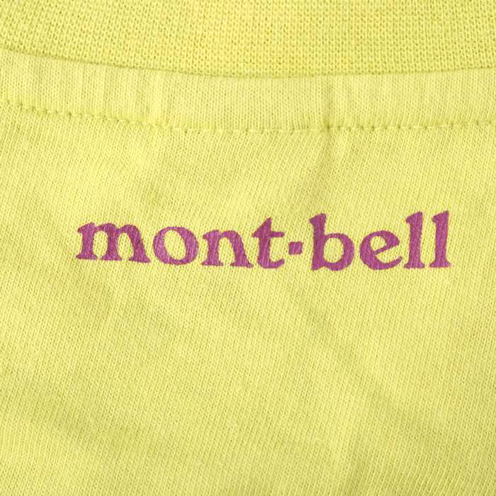 モンベル 長袖Tシャツ プリントT クルーネック ロゴ トップス トレッキング アウトドア レディース Mサイズ イエロー mont-bell  【中古】 mont-bell USED/古着（Tシャツ/カットソー）｜mont-bellのUSED/古着通販サイト SMASELL（スマセル）