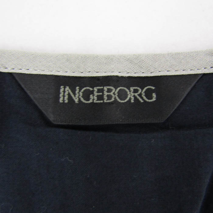 インゲボルグ ワンピース ノースリーブ コットン100% ブランド  