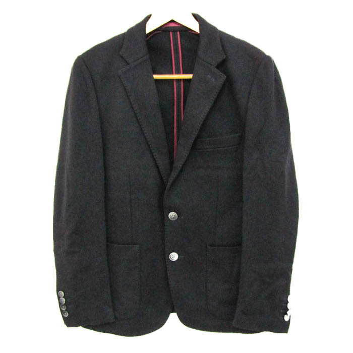 ポールスミス ベロア テーラードジャケット ブラック L Paul Smith ポールスミス ブラックレーベル ベロア テーラード