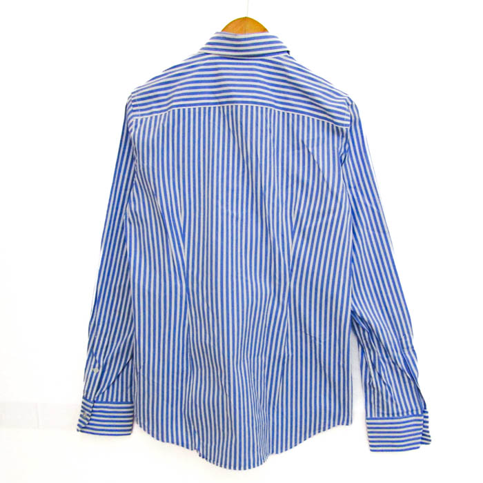 Polo Ralph Lauren 長袖シャツ 青と白ストライプ