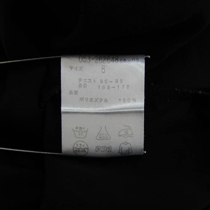 PearlyGates ゴルフシャツ ブラック サイズ6 PEARLY GATES (パーリーゲイツ) ゴルフウェア(トップス) メンズ