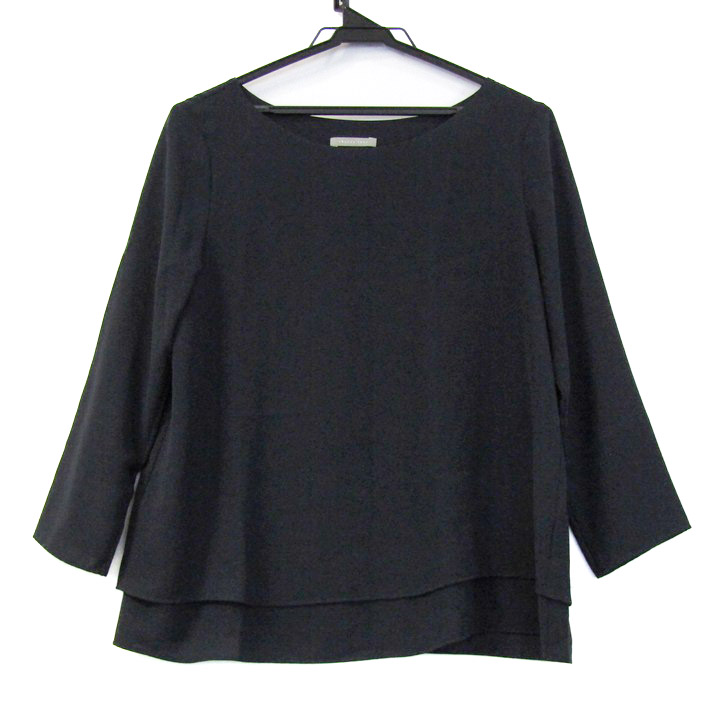 Theory luxe セオリー 長袖ブラウス シャツ ブラック 38 新品 Theory luxe セオリー 長袖ブラウス シャツ ブラック 38 新品
