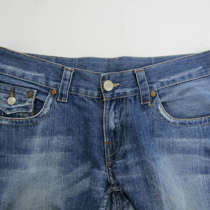 TRUE RELIGION JOY USA製 極太ステッチパンツ34 33 白 TRUE RELIGION JOY USA製 極太ステッチパンツ34 33 白 パンツ