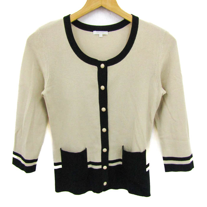 TO BE CHIC デニムパンツ 七分丈 スパンコール リボン 44サイズ