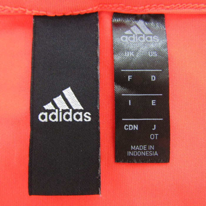 アディダス　adidas　90s　タンクトップ　ノースリーブ　オレンジ　センター アディダス タンクトップ ノースリーブ シャツ トップス 大きい