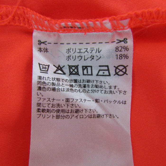 アディダス　adidas　90s　タンクトップ　ノースリーブ　オレンジ　センター アディダス タンクトップ ノースリーブ シャツ トップス 大きい