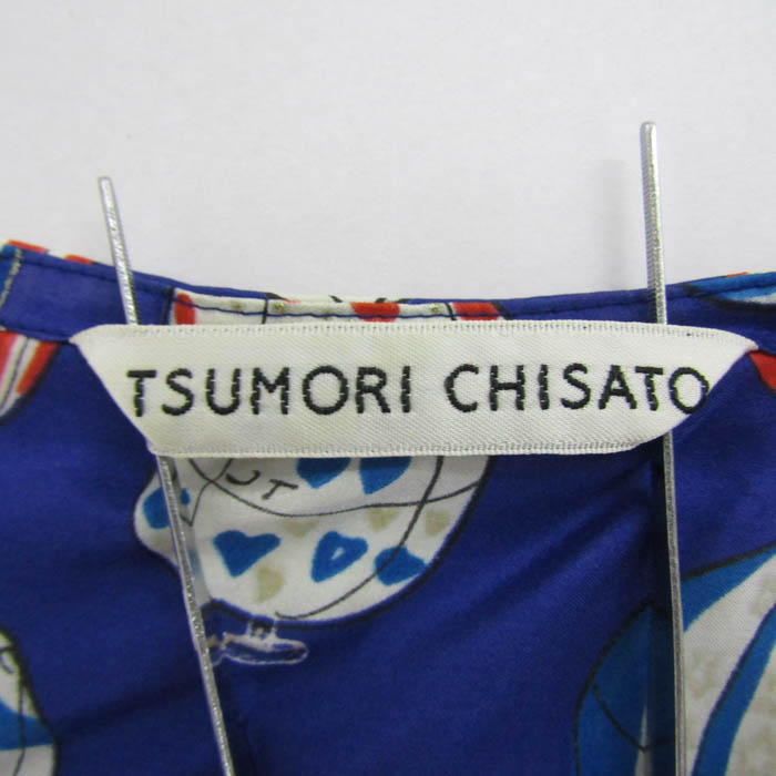 ツモリチサト TSUMORICHISATO シルク100 半袖 ブラウス シャツ ツモリチサト TSUMORICHISATO シルク100 半袖 ブラウス シャツ