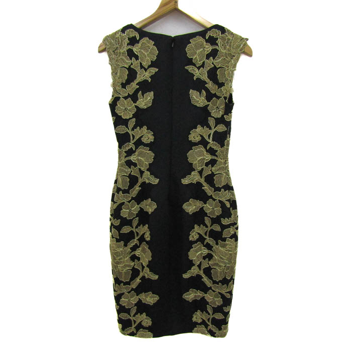 タダシショージ　総レース　ワンピース　Vネック　切替　ノースリーブ　ドレス タダシショージ TADASHI SHOJI タイトワンピース ひざ丈 ノースリーブ