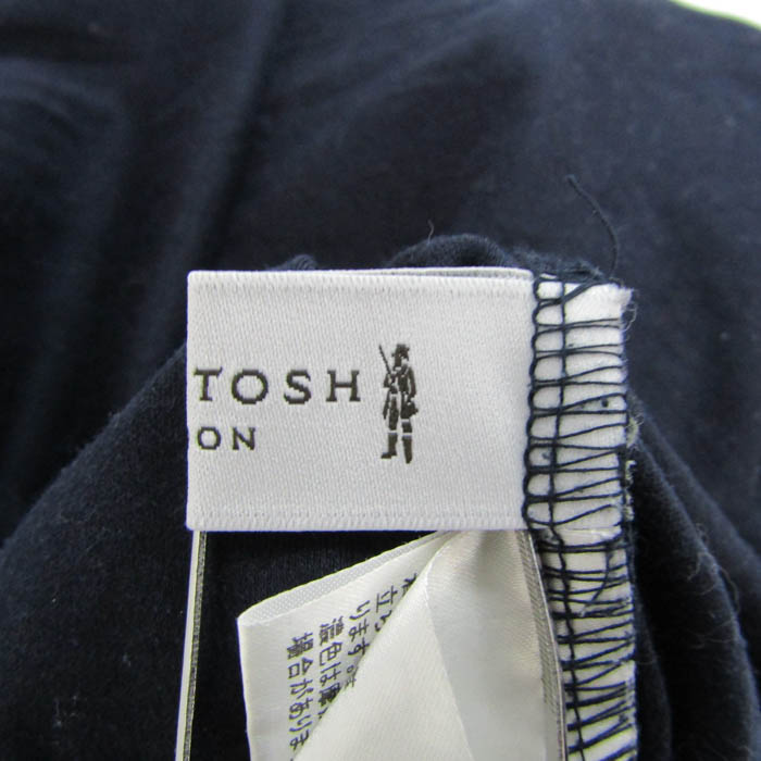 マッキントッシュロンドン ブラウス シャツ トップス 半袖 レース 日本製 レディース 38サイズ ネイビー MACKINTOSH LONDON マッキントッシュロンドン ブラウス シャツ トップス 半袖 レース 日本