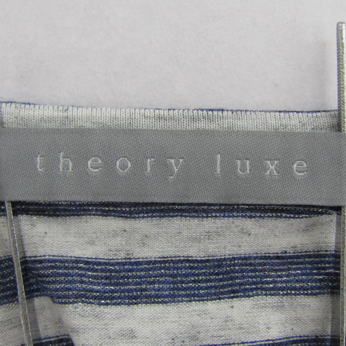 セオリーリュクス タンクトップ ノースリーブ シャツ トップス ボーダー柄 日本製 レディース 40サイズ 青×白 theory luxe 楽天市場】【SUMMER FAIR】M/Lサイズ リネンタッチノースリーブ