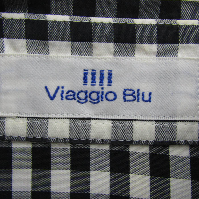 ビアッジョブルー チェック シャツ2way Viaggio Blu 【ビアッジョブルー】【Viaggio Blu】ビック