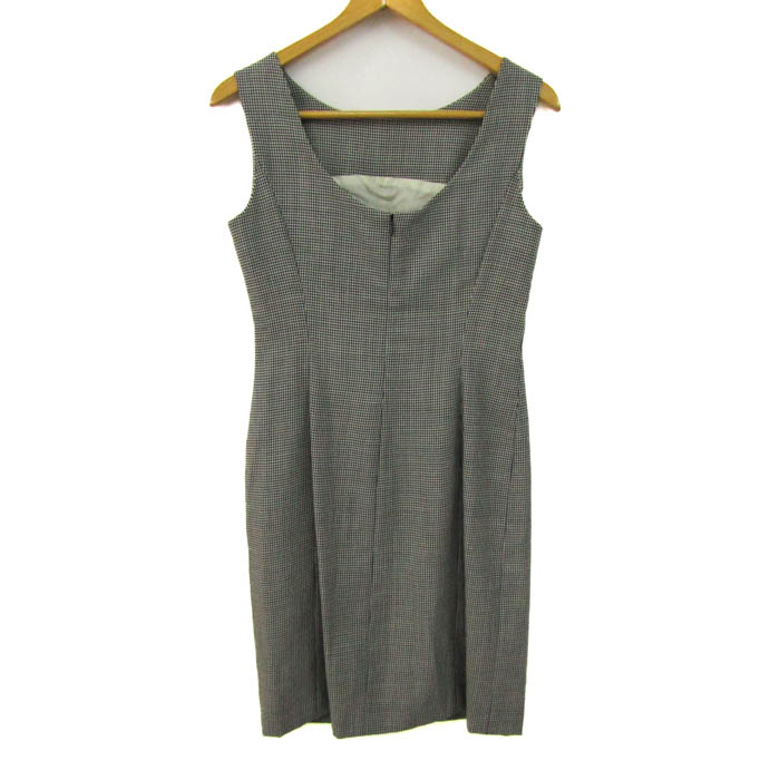 ラルフローレン パープルレーベル ワンピース 千鳥格子柄 ウール  