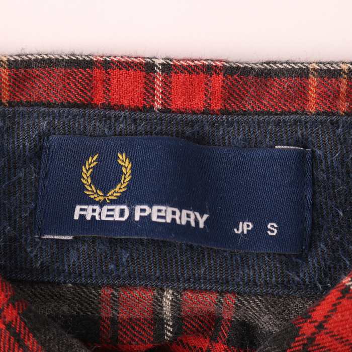 FRED PERRY フレッドペリー ボーダー長袖ロングワンピース サイズM 