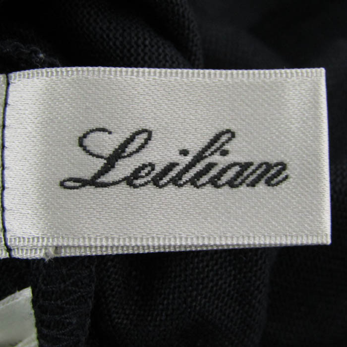レリアン 半袖Ｔシャツ 大きいサイズ ブランド トップス 日本製 白 レディース 13+サイズ ネイビー×ホワイト Leilian レリアン 半袖Tシャツ 大きいサイズ ブランド トップス 日本製