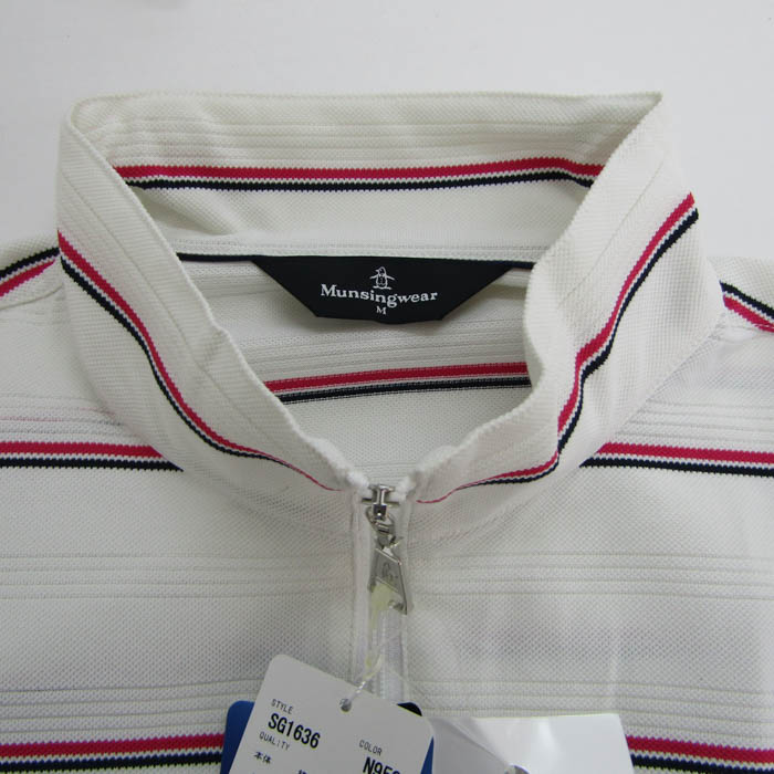 マンシングウェア ジャケット グレ―ホワイト