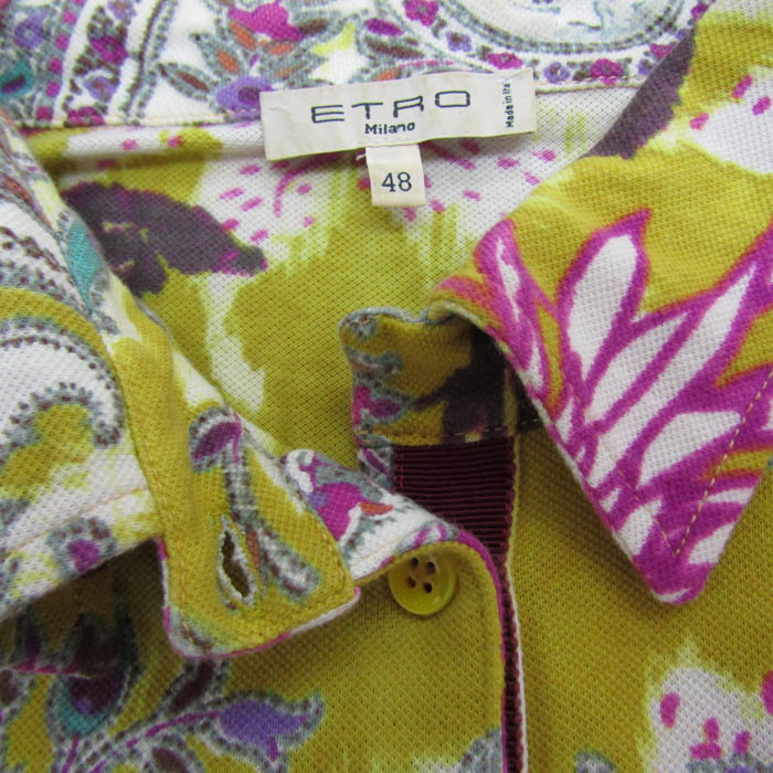 ETRO エトロ ペイズリー 総柄 レディース 長袖シャツ L ETRO エトロ ペイズリー 総柄 レディース 長袖シャツ L
