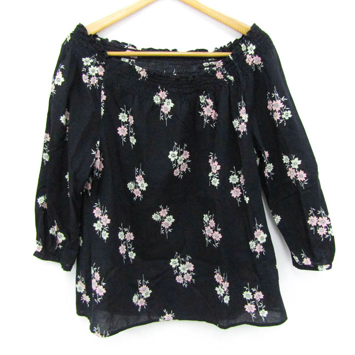 ローラアシュレイ ブラウス シャツ トップス 長袖 花柄 大きいサイズ