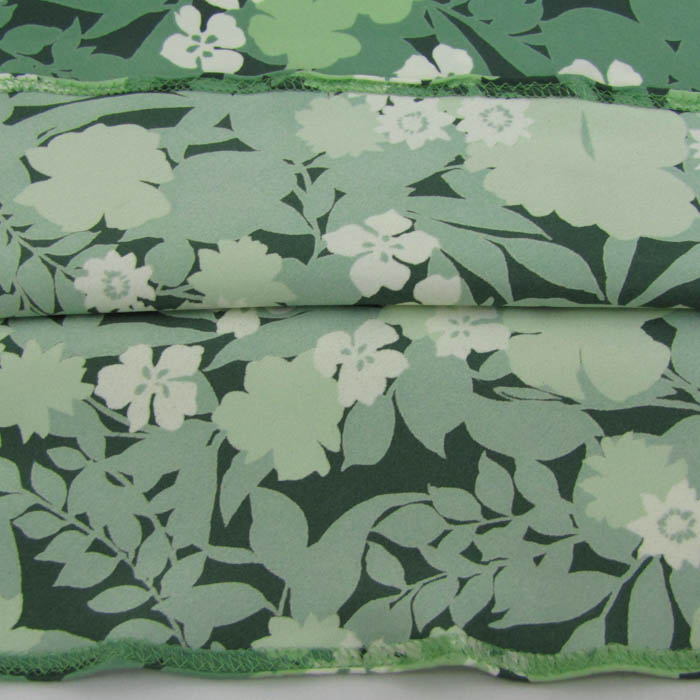 パステルグリーン花柄スカート　未使用　38 ジョーゼット花柄プリントマキシフレアスカート※一部店舗のみ入荷