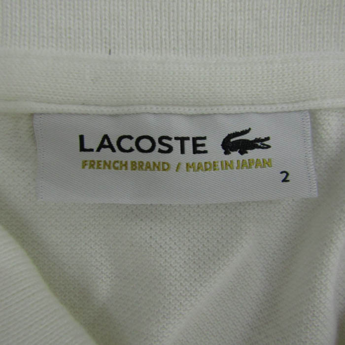 ラコステ ポロシャツ トップス 半袖 ゴルフウエア 日本製 レディース 2サイズ ホワイト LACOSTE 楽天市場】＼最大5%クーポン有／ラコステ トップス レディース