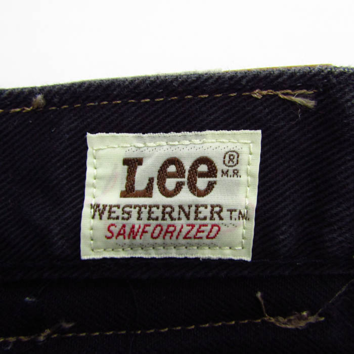 Leeです！ リー デニムパンツ ストレート ボトムス メンズ 30×34サイズ ブラック