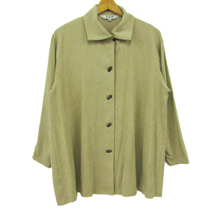 未使用品 23区 ニジュウサンク  長袖ニット 大きいサイズ:44 KRWWSW0559 ベージュ アルパカ レディース 　240001113161 未使用品 23区 ニジュウサンク 長袖ニット 大きいサイズ:44