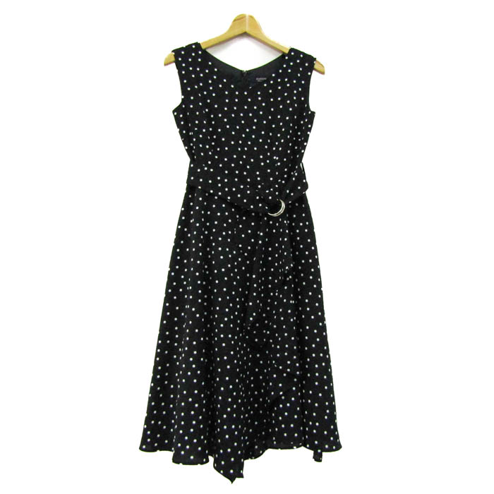 ジャスグリッティー ワンピース ノースリーブ ブランド トップス 黒 白  