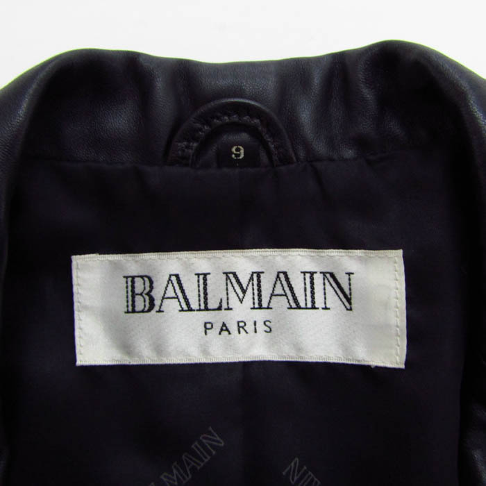 BALMAIN スウェードレザー テーラードジャケット バルマン レザー トラックジャケット / スウェット・シャツに