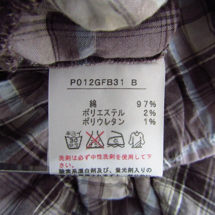 ピンクハウス ワンピース 半袖 ストレッチ チェック柄 ブランド  