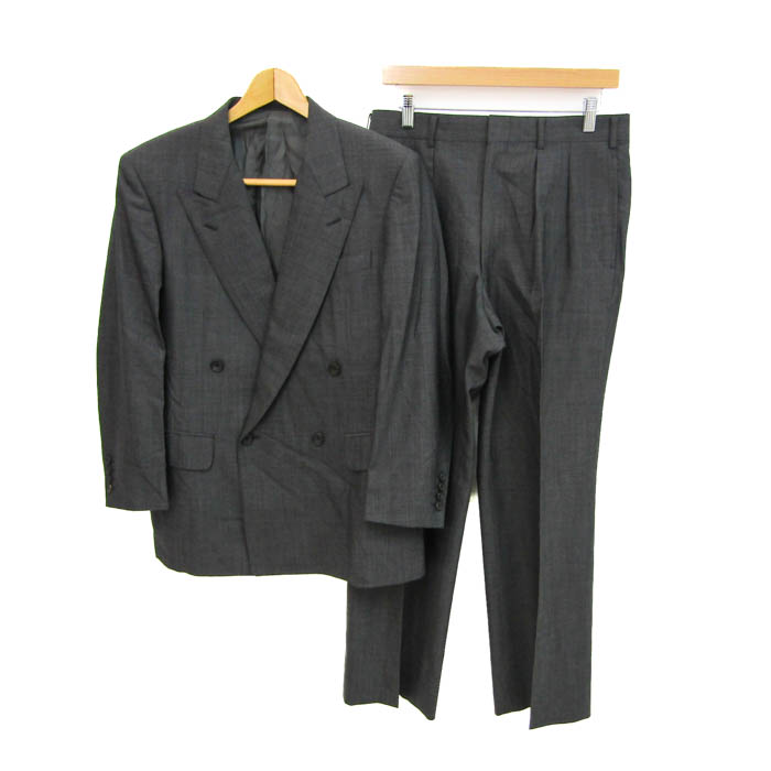 Burberry スーツ上下 BURBERRY カーキ ダブルブレストスーツ 上下