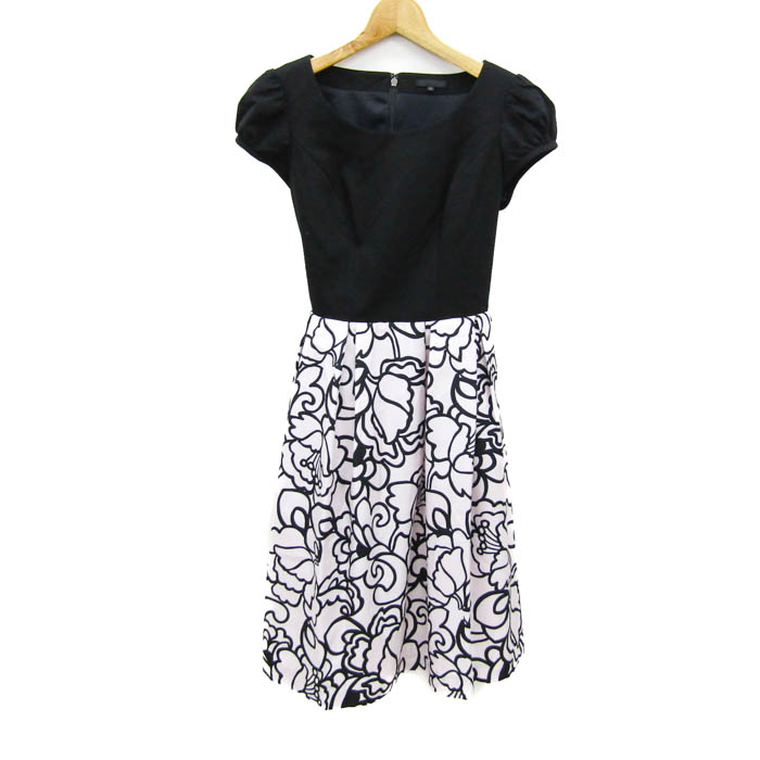 TO BE CHIC トゥービーシック ワンピース 半袖 花柄 L】リボン刺しゅう ワンピース(ワンピース)｜TO BE CHIC(トゥー ビー