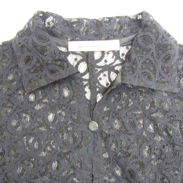 トレンタドゥエ レースジャケット シアー アウター 大きいサイズ