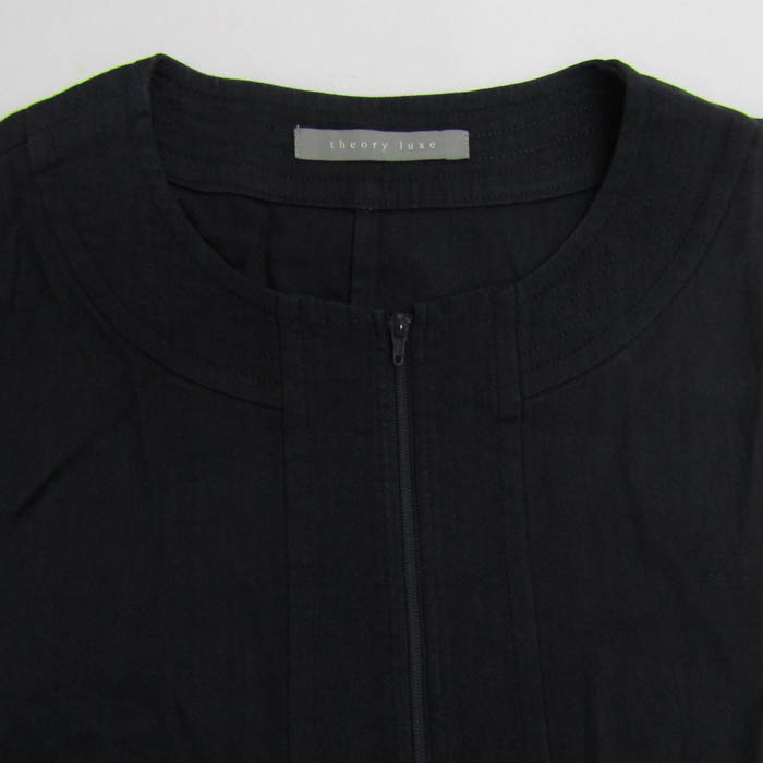 セオリーリュクス ワンピース トップス チュニック 半袖 リネン混 日本  