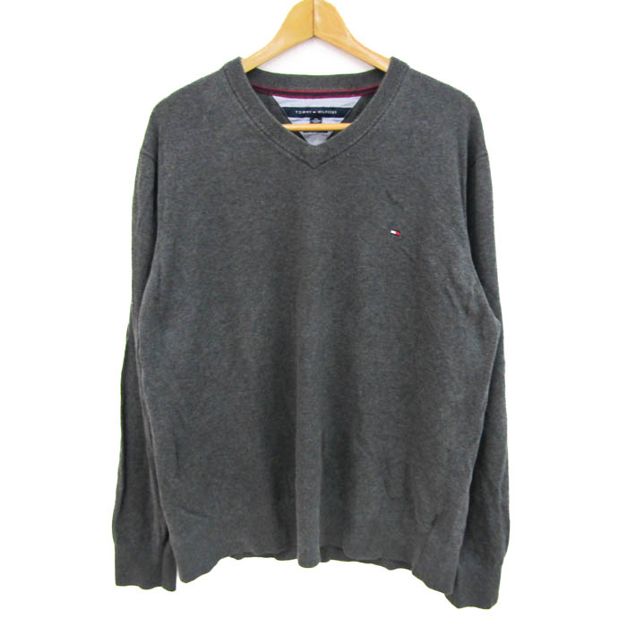 【即購入OK】TOMMY HILFIGER 長袖ニット　セーター　サイズL綿 コットンシルクブレンドクルーネックニット（ニット⁄セーター）｜TOMMY