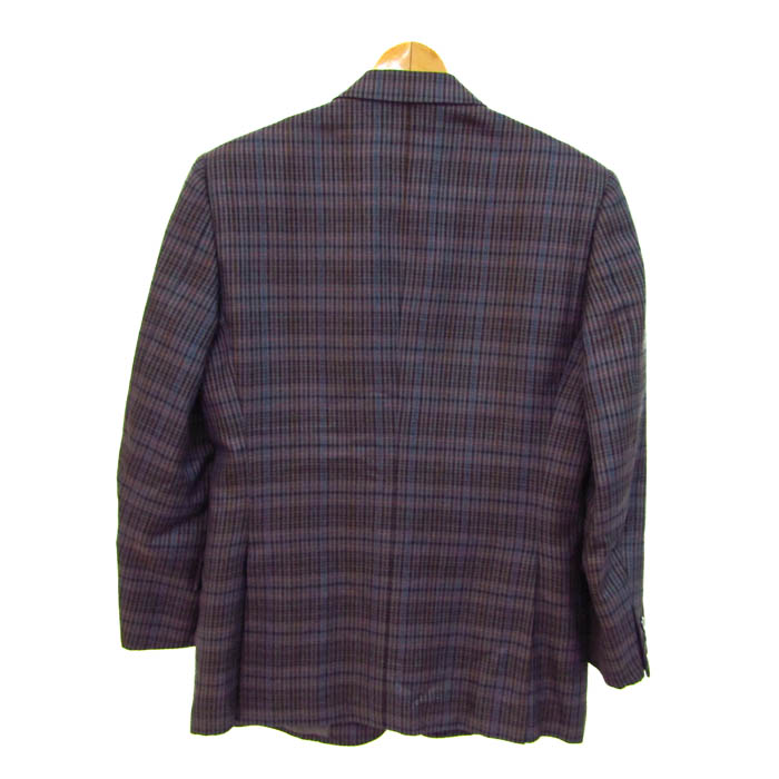 SAINT LAURENT グレー チェックテーラードジャケット SAINT LAURENT グレー チェックテーラードジャケット