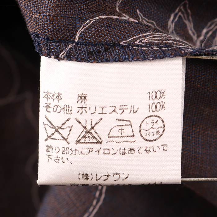 日本製　TOKUKO1erVOL トクコプルミエヴォル  花　刺繍　ブラック