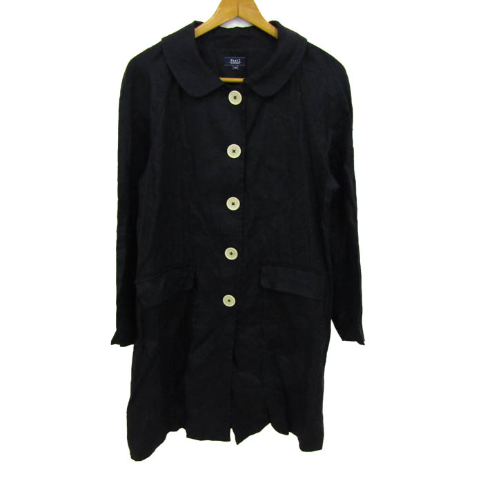 ジュンコシマダ リネンコート ネイビー M 新品未使用