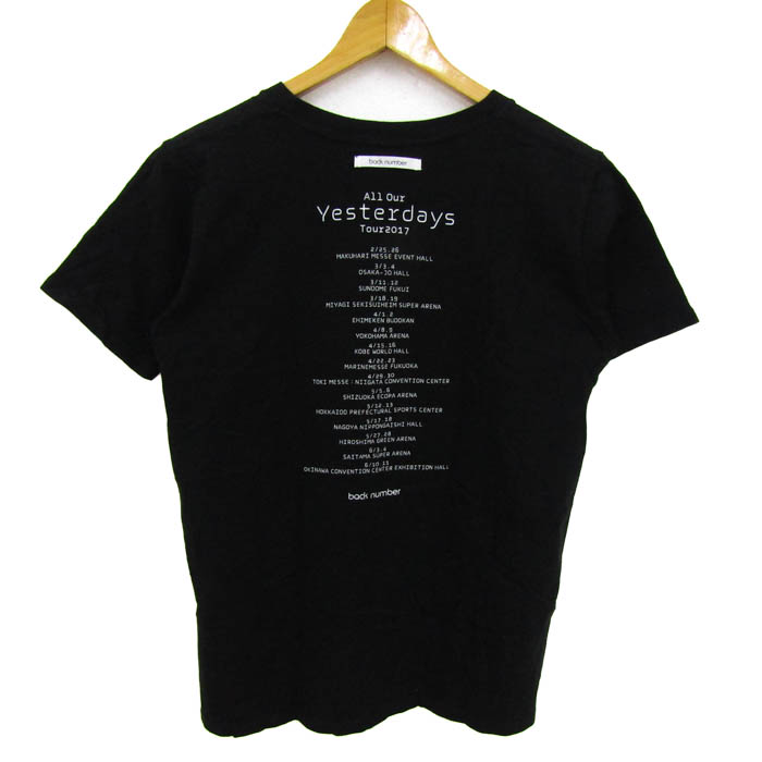 バックナンバー 半袖Tシャツ トップス ツアーTシャツ 2017 レディース