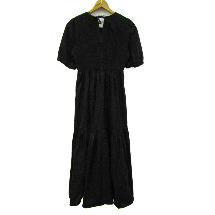 メゾンスペシャル ZARA黒 チュール キャミワンピース ロング Sheer