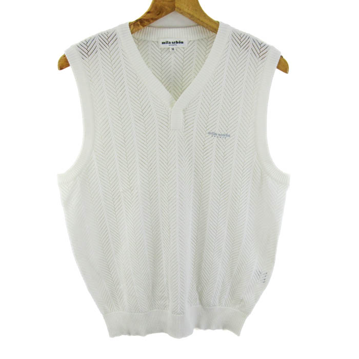 ミラショーン mila schon ニット （ホワイト） ミラショーン mila schon コットン系 クルーネック プルオーバーニット