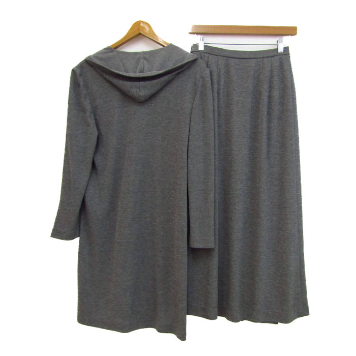 レリアン セットアップ 上下セット ロングジャケット ロングスカート