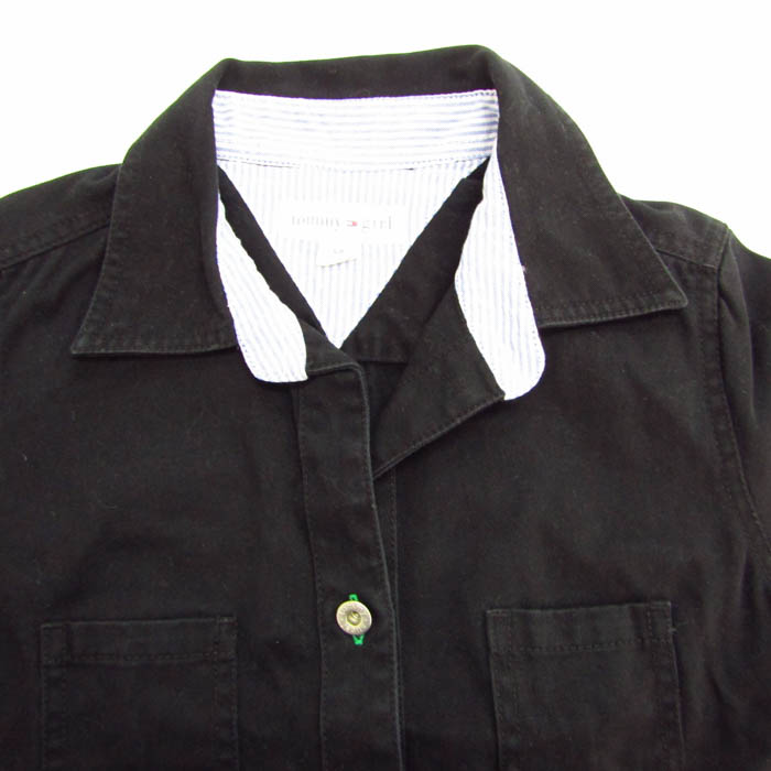 トミーガール シャツワンピース トップス 半袖 ミニワンピ