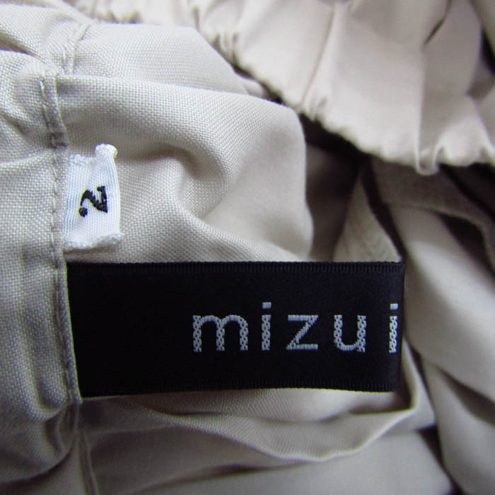 ミズイロインド ワイドパンツ ボトムス プリーツ ガウチョ 日本製  