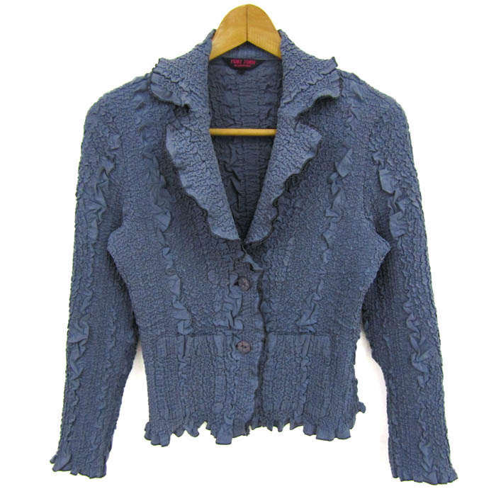 【美品】ユキトリイ-YUKI TORII-ツイードデニムジャケット サイズL YUKI TORII｜ユキ トリヰ アウトレット セール 通販 - SMASELL
