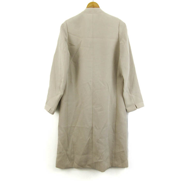 イエナ ラムウールノーカラーロングコート イエナ IENA ノーカラー