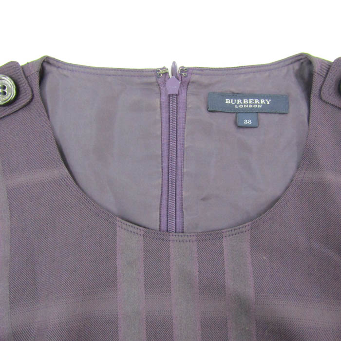 バーバリー　8y128cm 半袖ワンピース バーバリー ワンピース 半袖 ウール/シルク混 ブランド トップス
