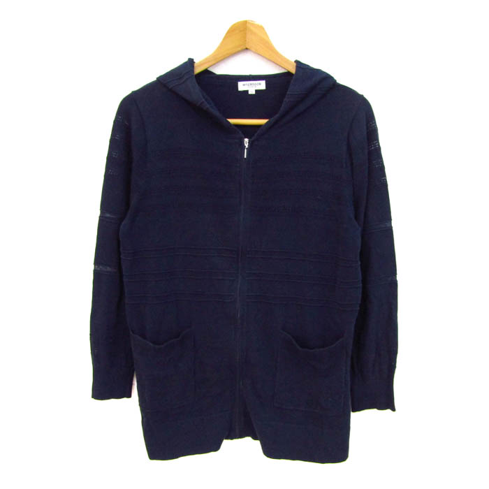 【極美品】マックレガー ダッフルコート フード付 ウール混 L ネイビー