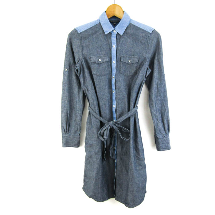 ブルックスブラザーズ シャツワンピース 長袖 トップス レディース 2P  