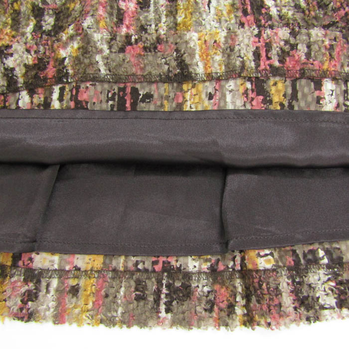 キャサリンロス スカート ボトムス ツイード レディース Mサイズ 茶 